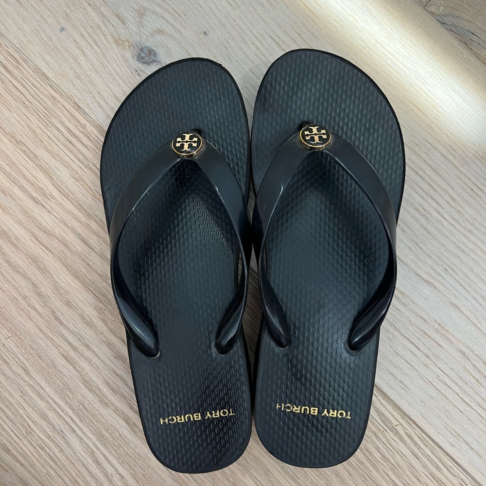 Tory Burch Women's Cut-Out Wedge Flip-Flops